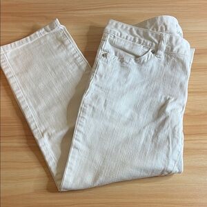 Michael Kors White Cropped Ankle Jeans